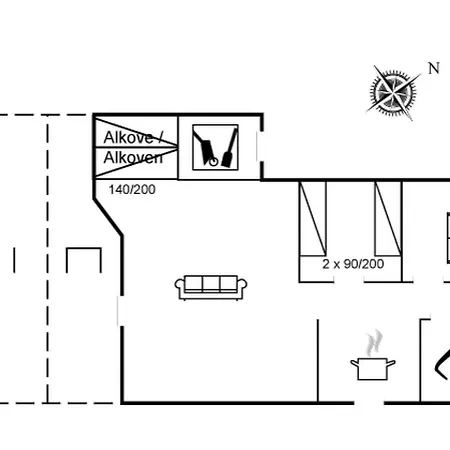 Hébergement de vacances Hereth - 100m From The Sea By Interhome Otterup